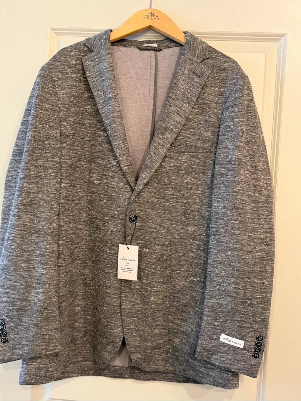 Peter Millar Heather Gray Knit Sport Coat